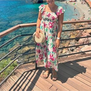 Flower Midi Dress